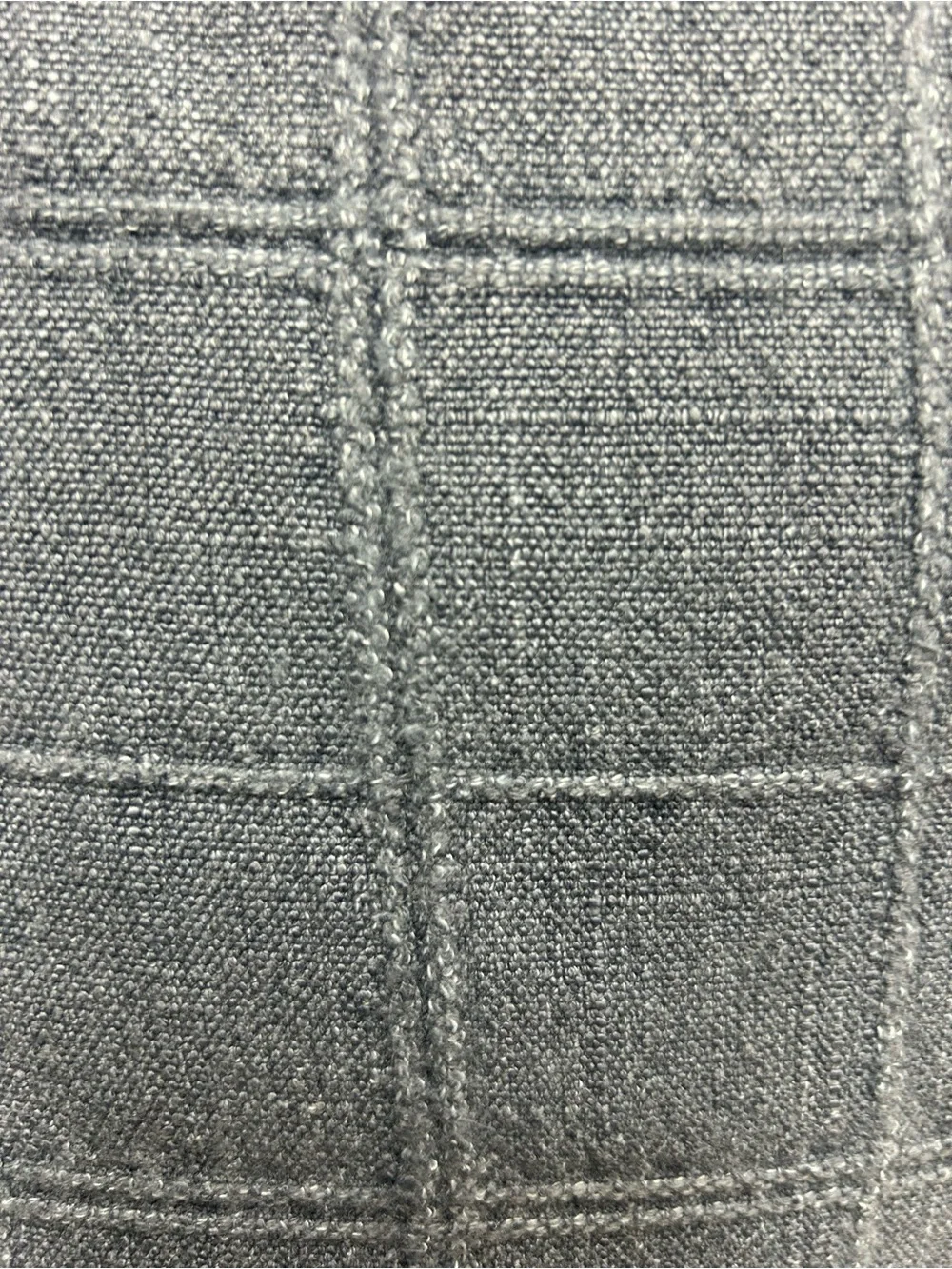NWT Threshold Oversized Woven Washed Windowpane Square Throw Pillow Blue